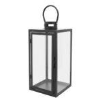 Altom Dekoratívny závesný lampáš Square čierna