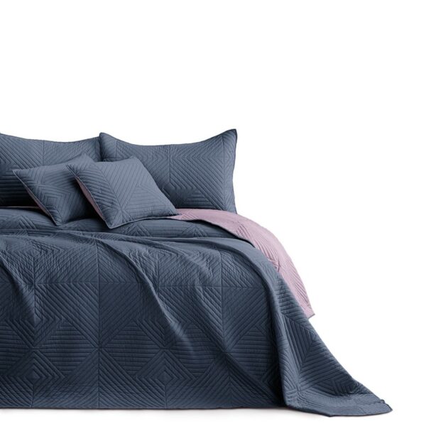 AmeliaHome Prehoz na posteľ Softa charcoal - mauve