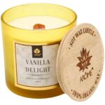 Arome Sviečka s dreveným knôtom Vanilla delight