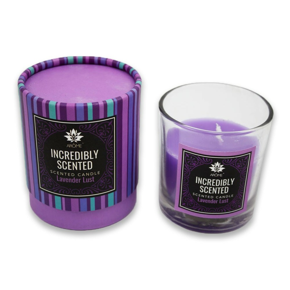 Arome Vonná sviečka v skle Lavender Lust Arome Vonná sviečka v skle Lavender Lust