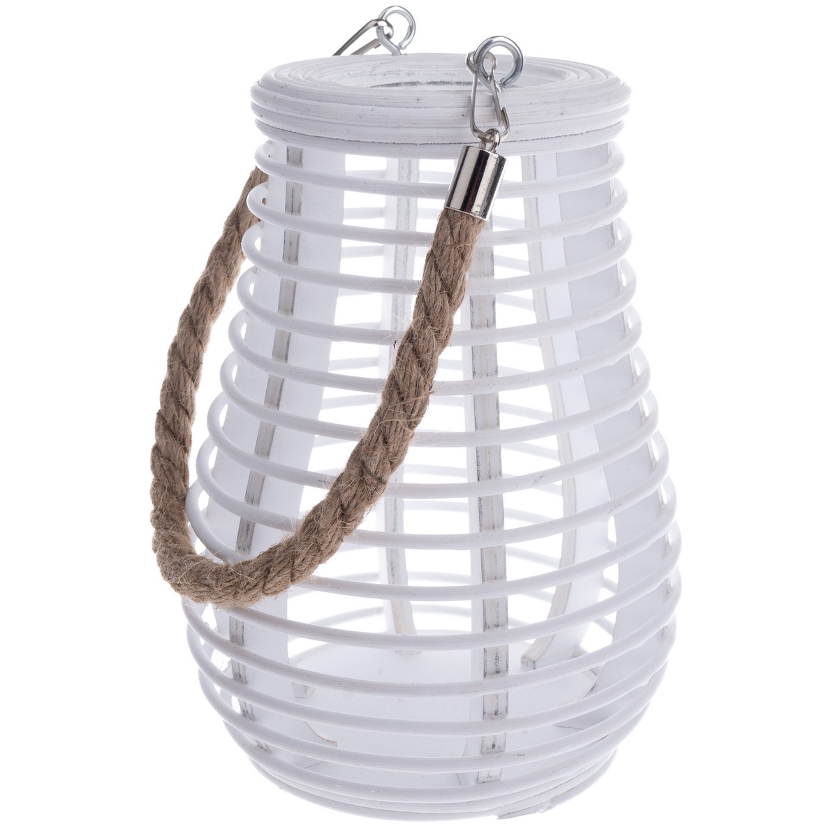Bambusový lampáš Fence biela Bambusový lampáš Fence biela