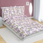 Bellatex Bavlnené obliečky Patchwork lila