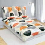 Bellatex Bavlnené obliečky Polkruh oranžová