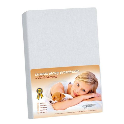 Bellatex Jersey prestieradlo s elastanom svetlosivá