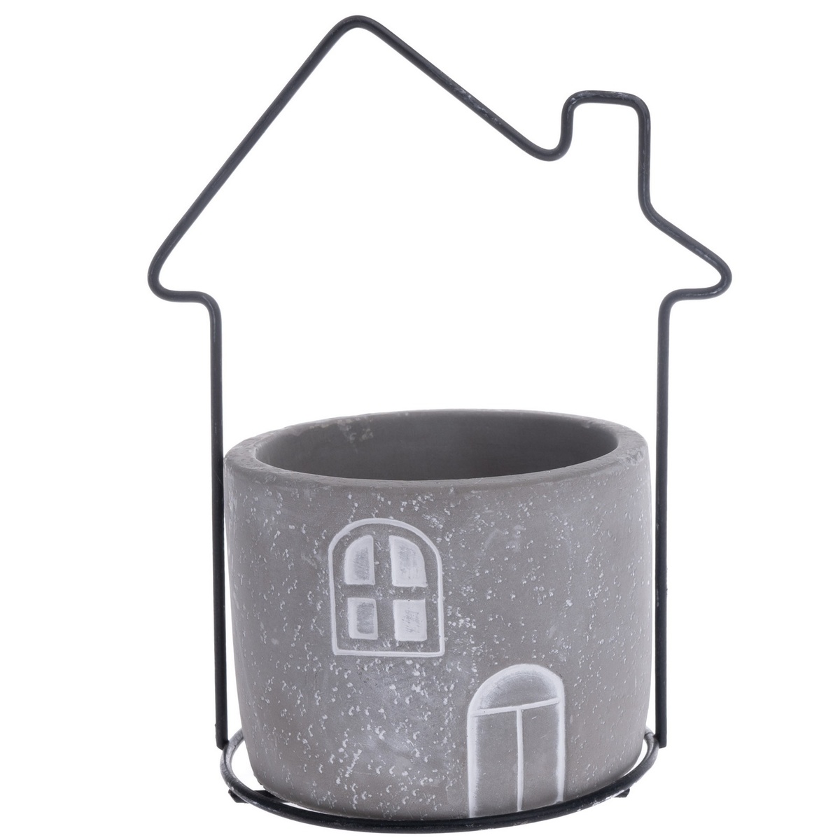 Betónový obal na kvetináč House sivá Betónový obal na kvetináč House sivá