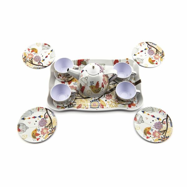 Čajová sada riad plechový