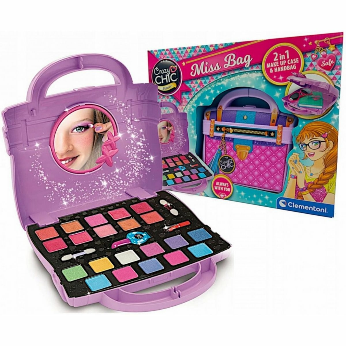 Clementoni Crazy CHIC Make-up sada v kufríku Clementoni Crazy CHIC Make-up sada v kufríku