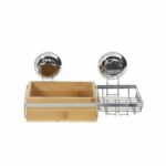 Compactor Bambusová polička s držiakom na mydlo Bestlock SPA Bamboo