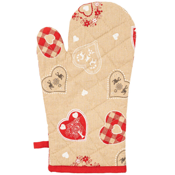 Home Elements Kuchynská chňapka s magnetom Vianočné srdce