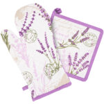 HOME ELEMENTS Kuchynská chňapka s magnetom a podložka Levanduľa 2023