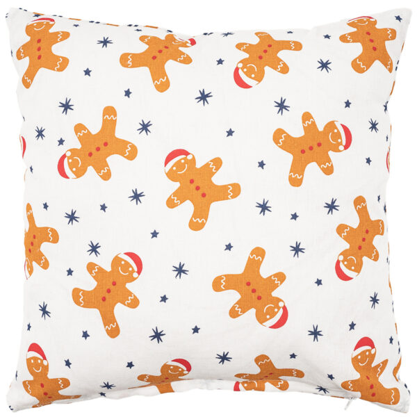 Home Elements Obliečka na vankúšik Perníčky biela