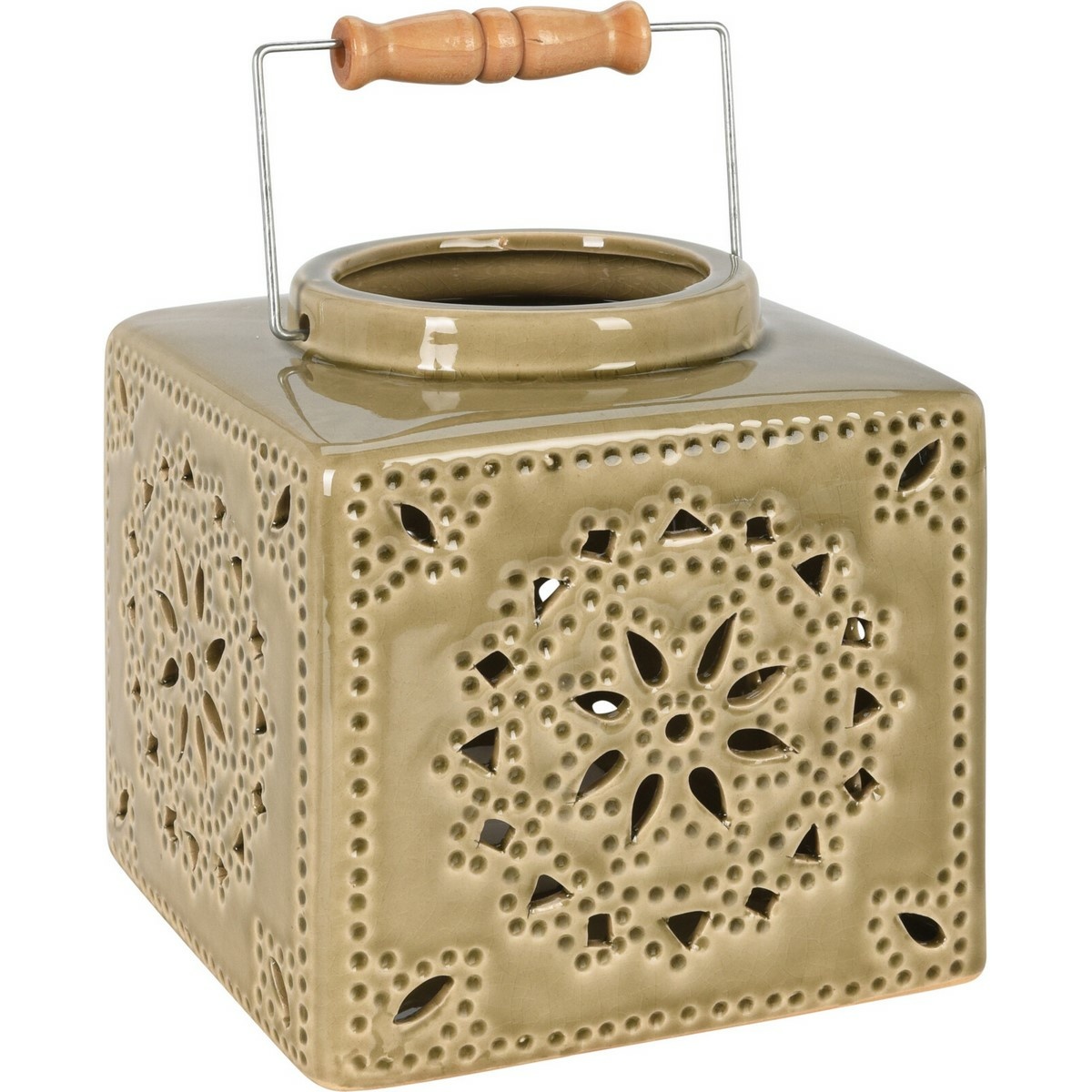 Keramický lampáš Nara zelená Keramický lampáš Nara zelená