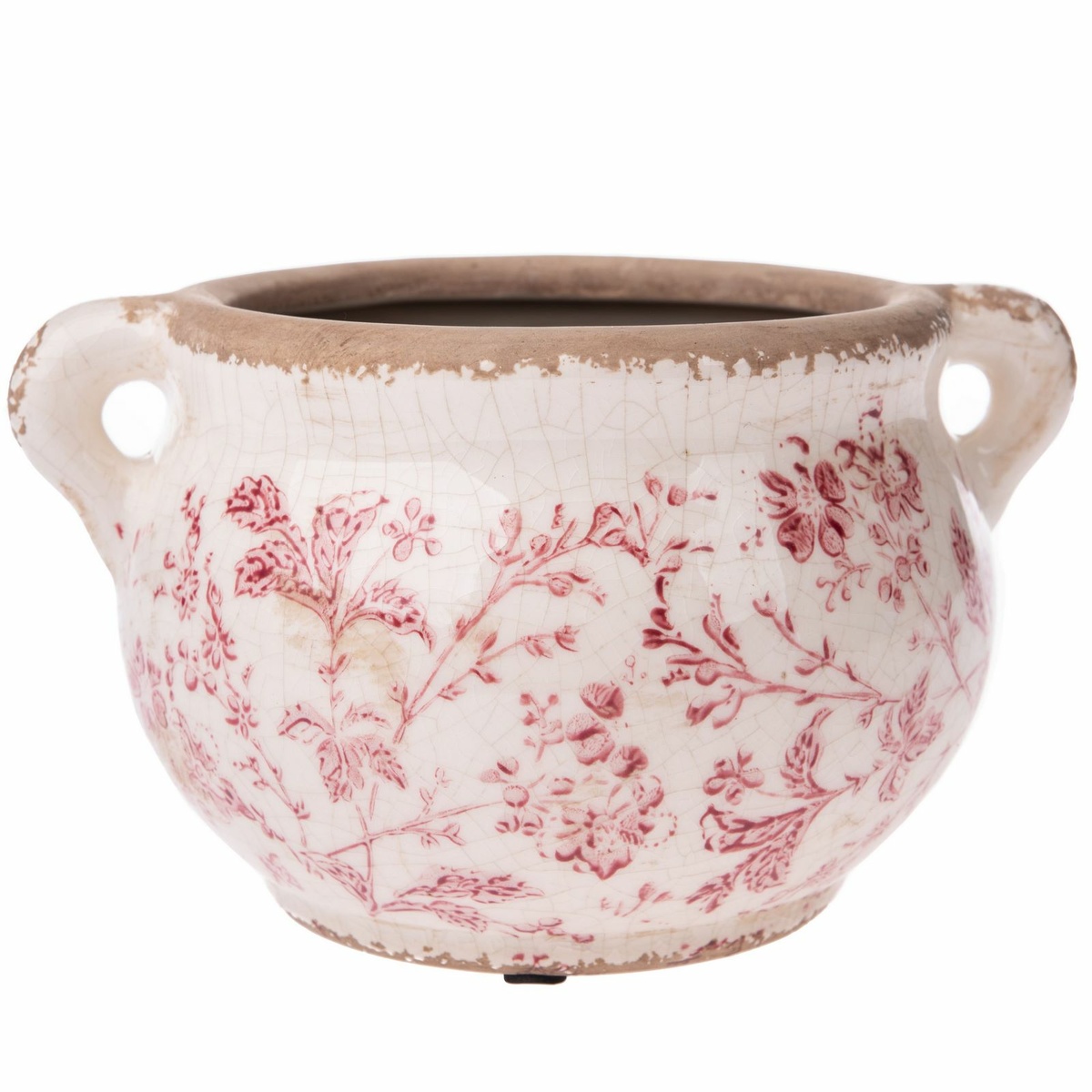 Keramický obal na kvetináč Vintage flower Keramický obal na kvetináč Vintage flower