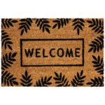 Trade Concept Kokosová rohožka Welcome Listy