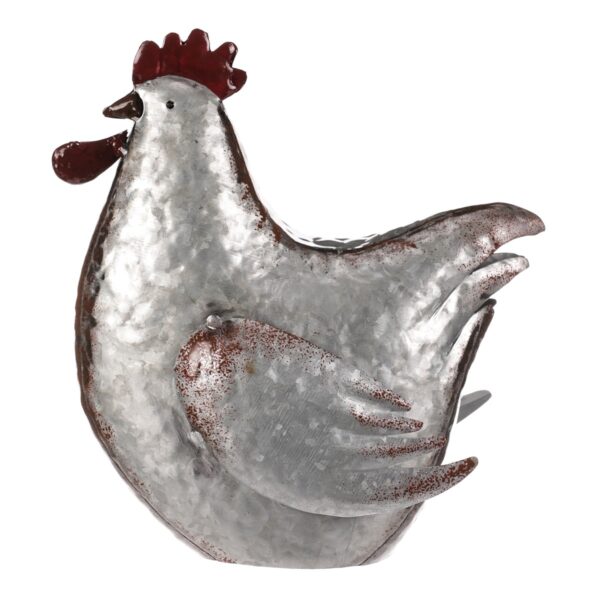 Kovová dekorácia Sliepka