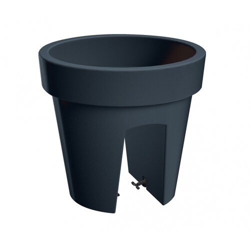 Prosperplast Kvetináč na zábradlie Lofly Railing antracitová