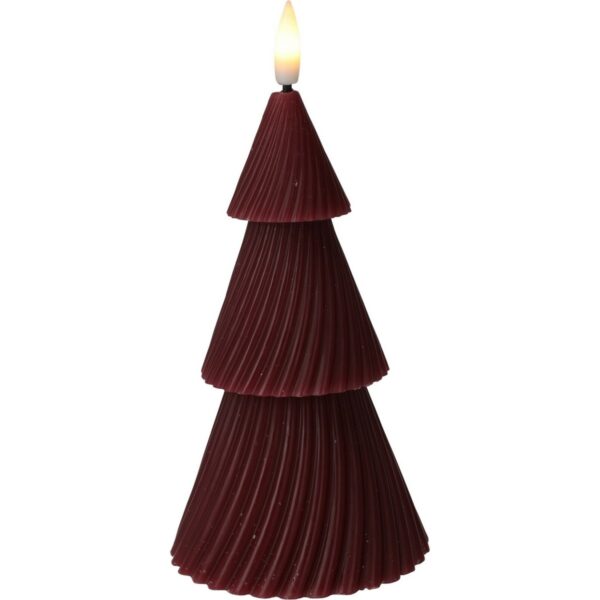 LED Sviečka Stromček červená