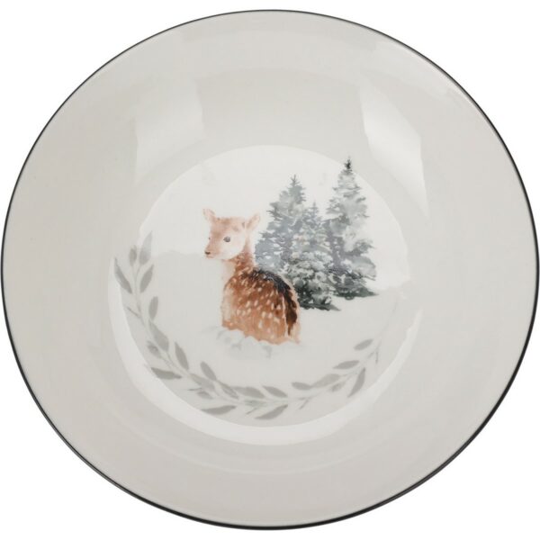Porcelánový hlboký tanier Winter Fawn