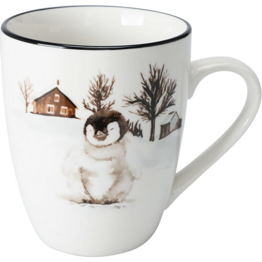 Porcelánový hrnček Winter Penguin