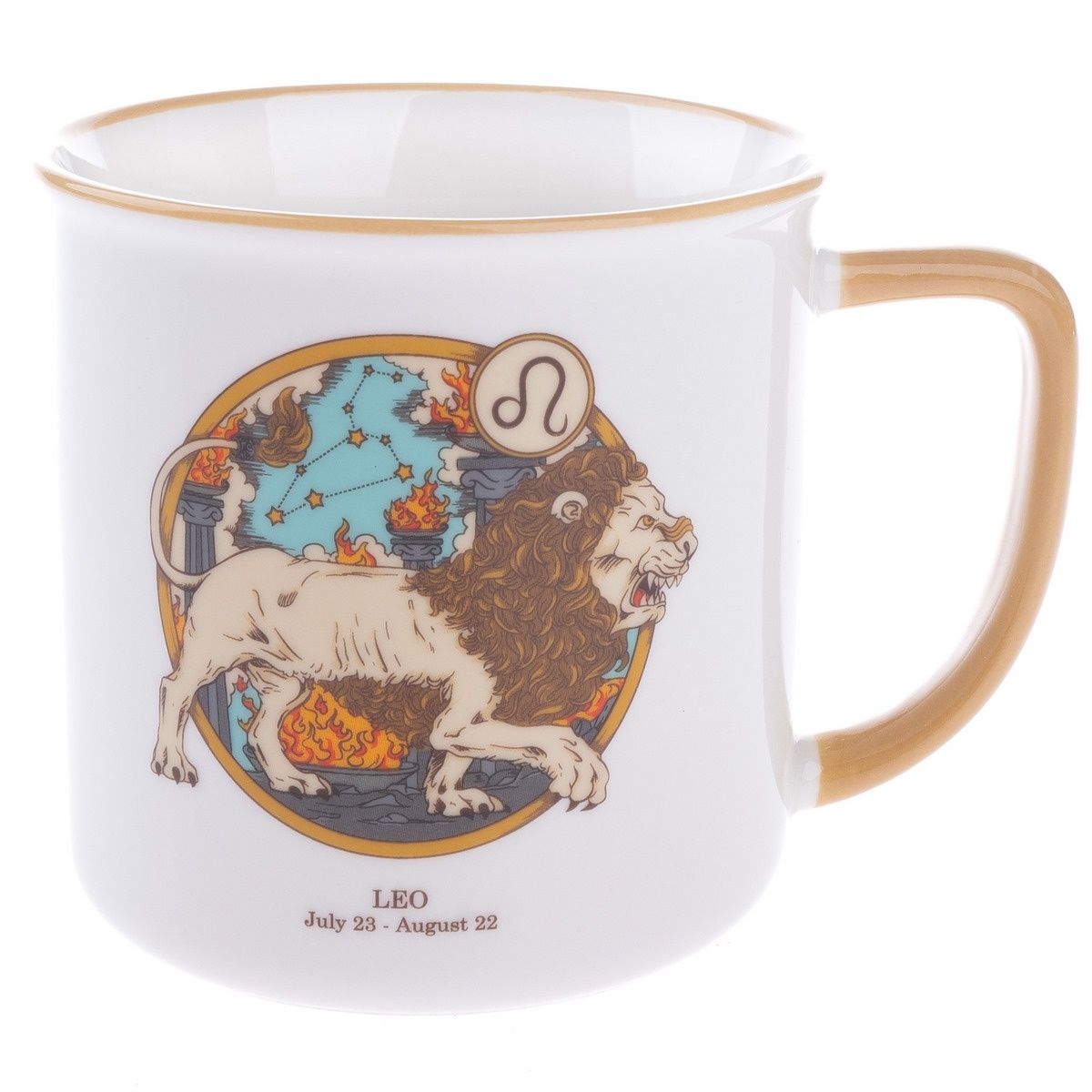 Porcelánový hrnček Zverokruh - Lev Porcelánový hrnček Zverokruh - Lev