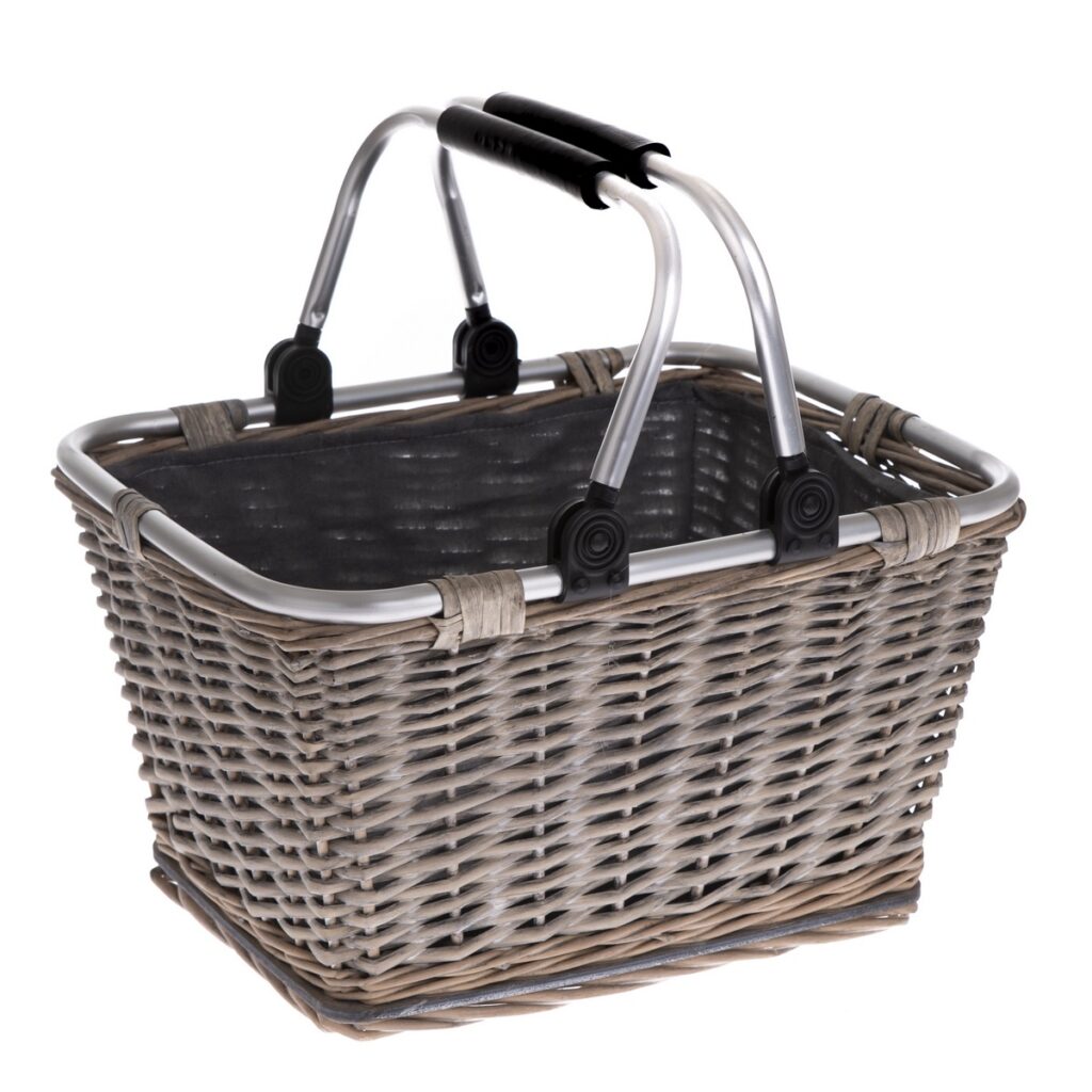 Prútený košík s kovovými ušami Arlon