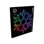 RGB Vianočná LED dekorácia Colouring snowflake 90 LED