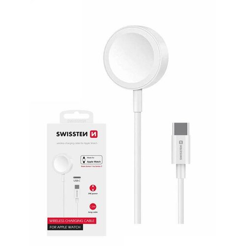 SWISSTEN Magnetický nabíjací kábel pre Apple Watch USB-C
