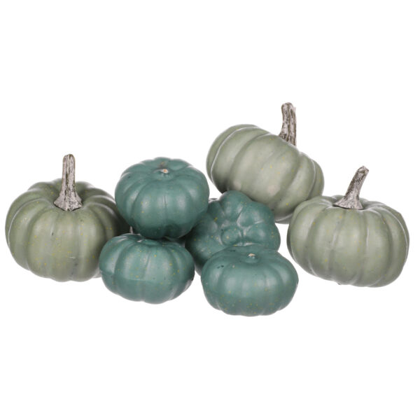 Sada modrých dekoračných tekvičiek