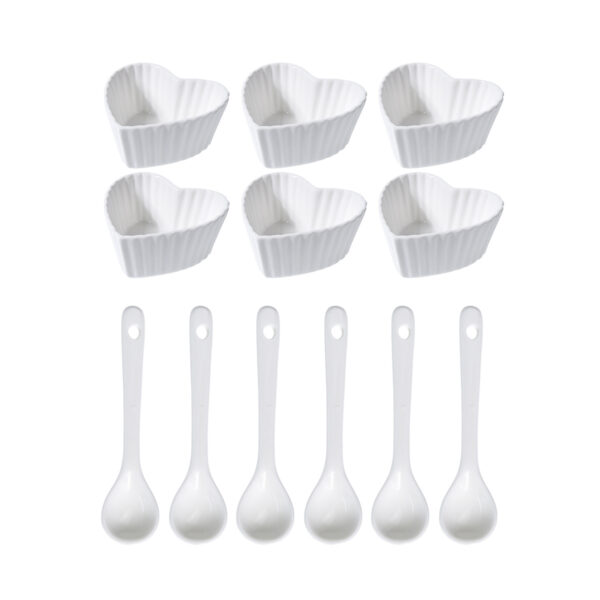 Sada porcelánových misiek Heart