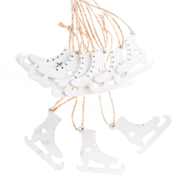 Sada vianočných drevených ozdôb Korčule 6 ks