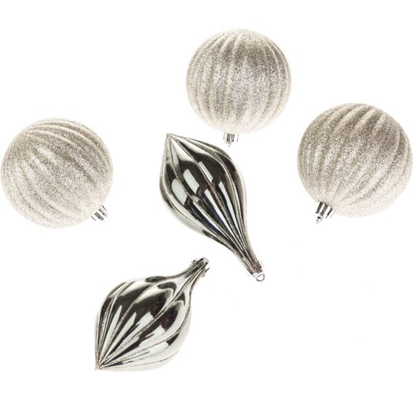 Sada vianočných ozdôb Catania strieborná