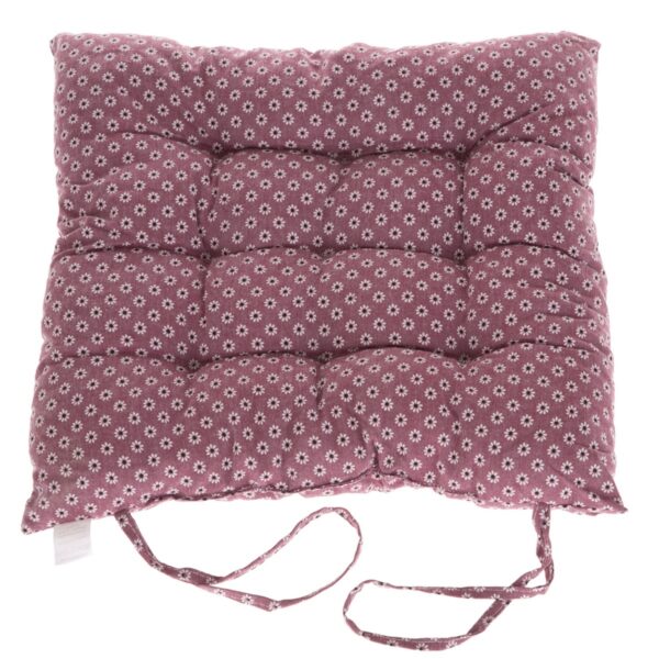 Sedák prešívaný Kvietky vínová