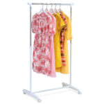 Autronic Stojan na šaty chróm / biela