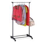 Stojan na šaty chróm / čierna