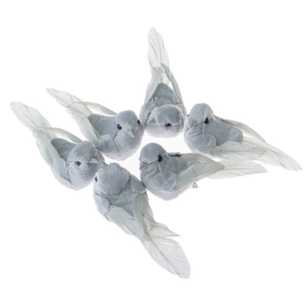 Súprava sivch vtáčikov s klipom