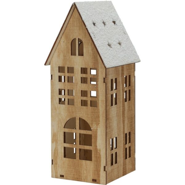 Svietiaca LED dekorácia Snowy house II