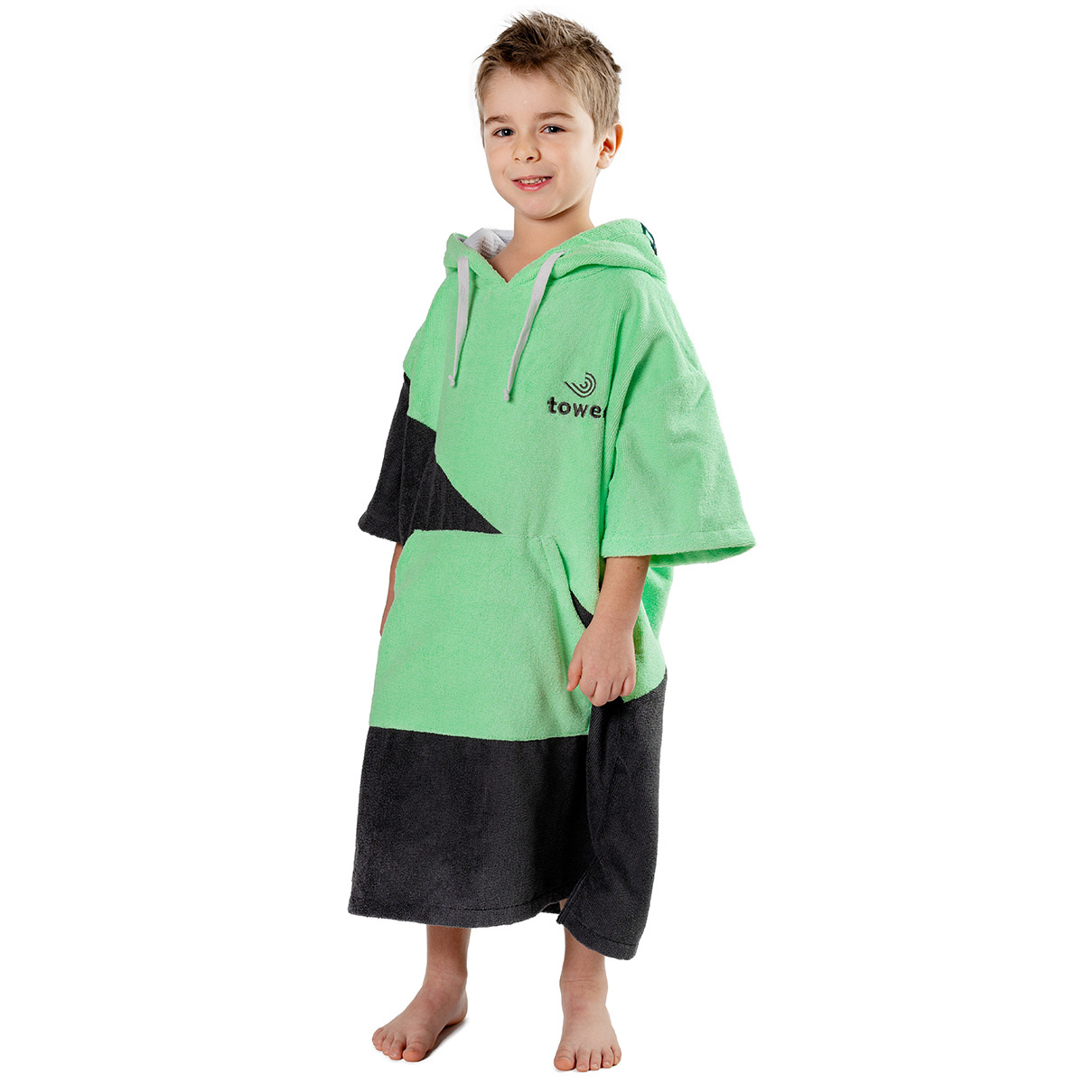 Towee Detské surf pončo Double zelená Towee Detské surf pončo Double zelená
