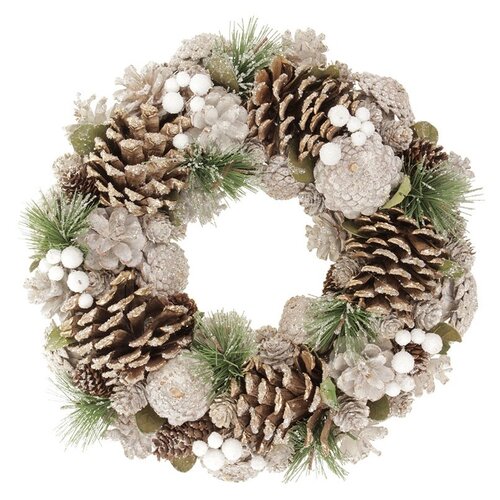 Umelý veniec so šiškami Lumezia