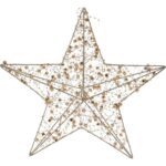Vianočná LED hviezda Goldwire zlatá