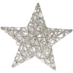 Vianočná LED hviezda Greyse sivá