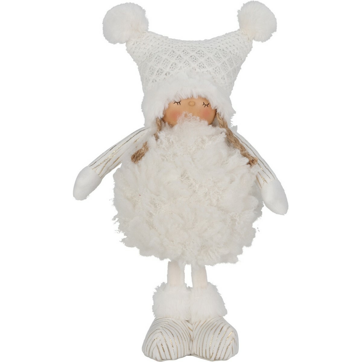 Vianočná dekorácia Fluffy girl biela Vianočná dekorácia Fluffy girl biela