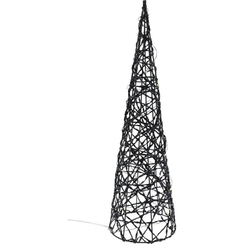 Vianočný LED kužeľ Blackwire čierna