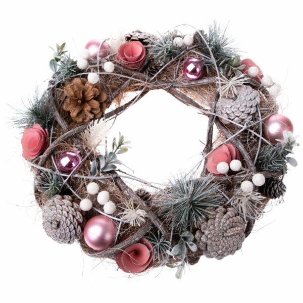 Vianočný prútený veniec Merry berry