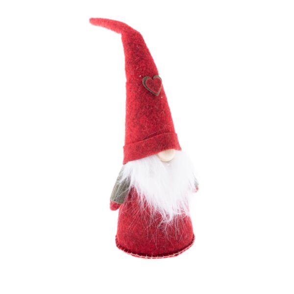 Vianočný textilný trpaslík Clumsy červená