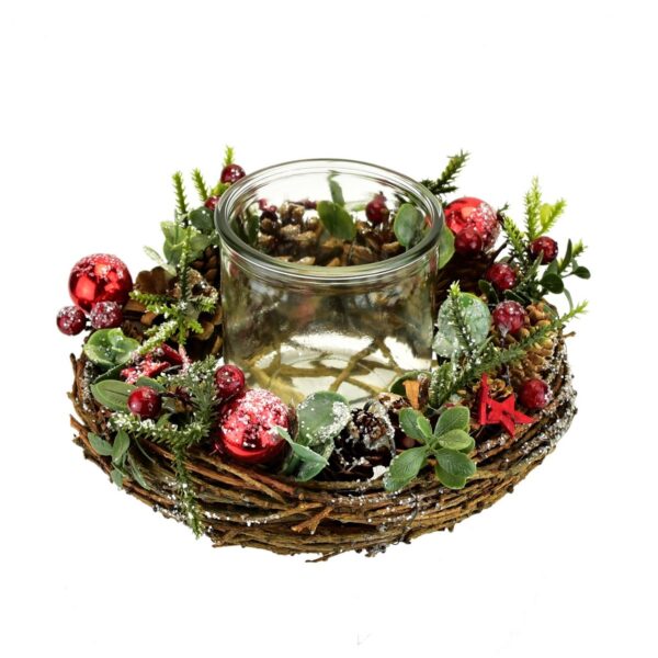 Vianočný zdobený svietnik Sedrino